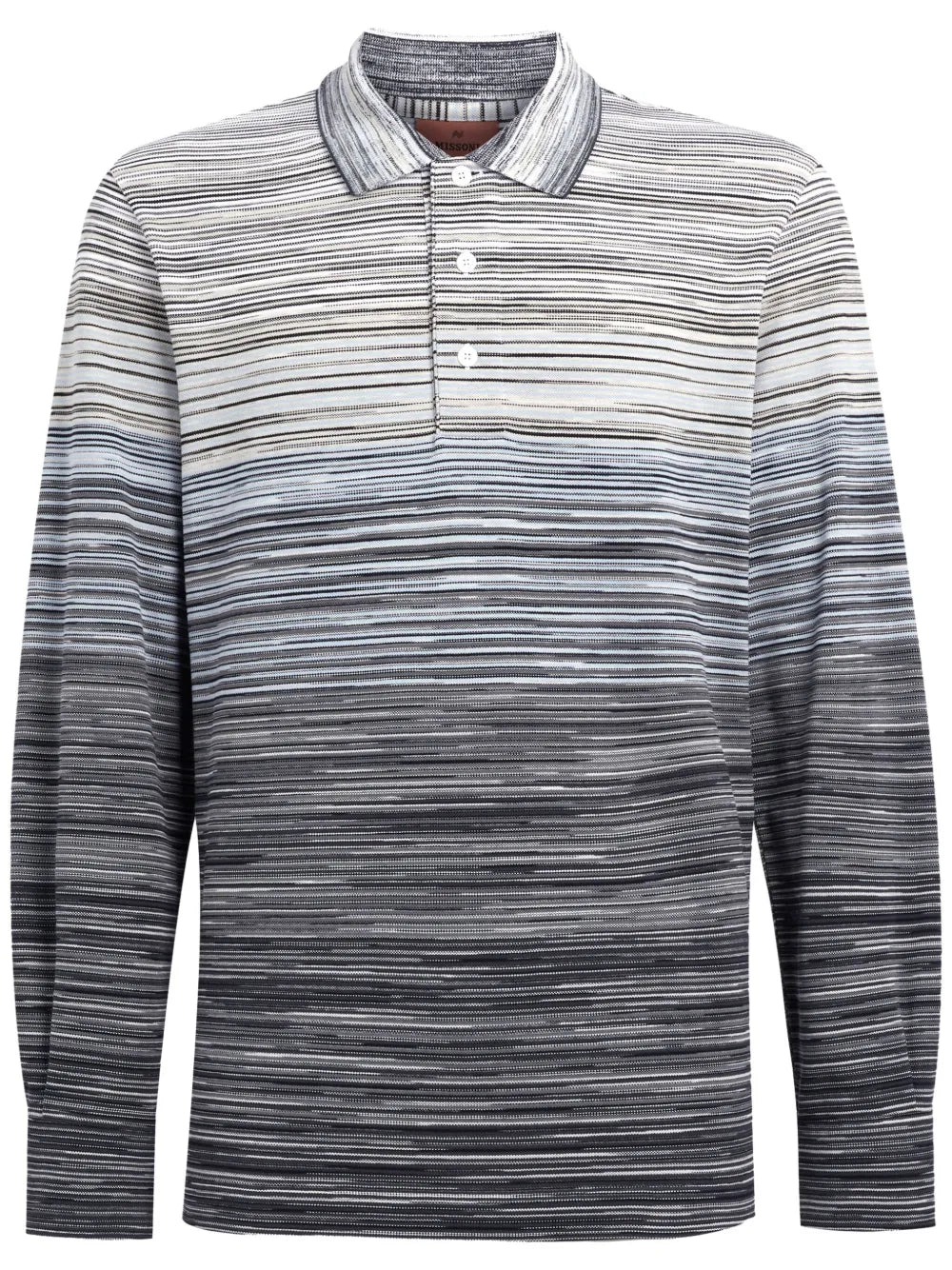 Missoni Long Sleeve Polo - Light Grey/Pastel